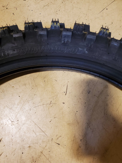 DUNLOP GEOMAX AT82 BSW 90 100 21 57M DIRT BIKE TIRE 45261501
