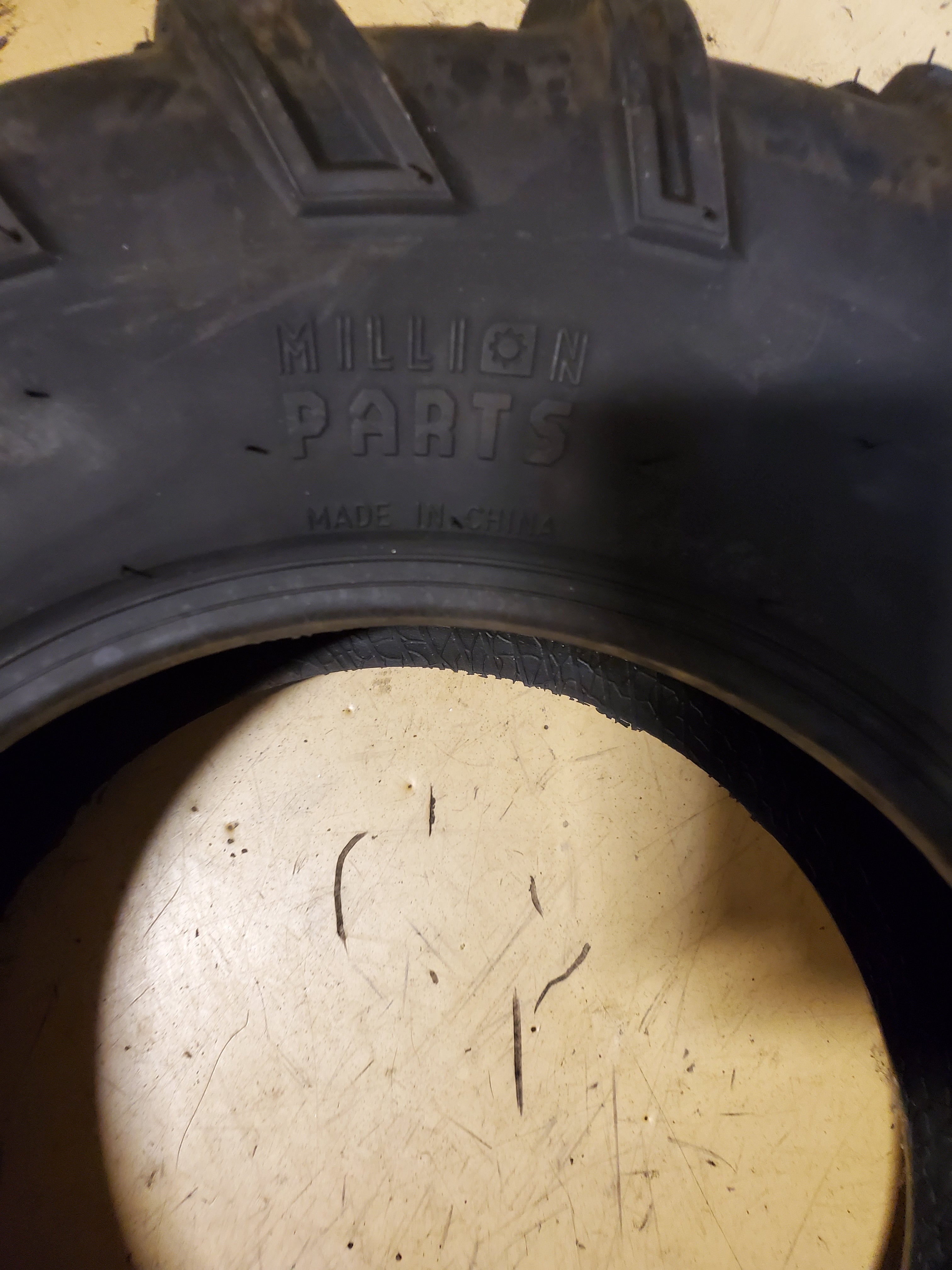 MILLION PARTS BSW 26 8 12 6PLY ATV/UTV TIRE MP26812