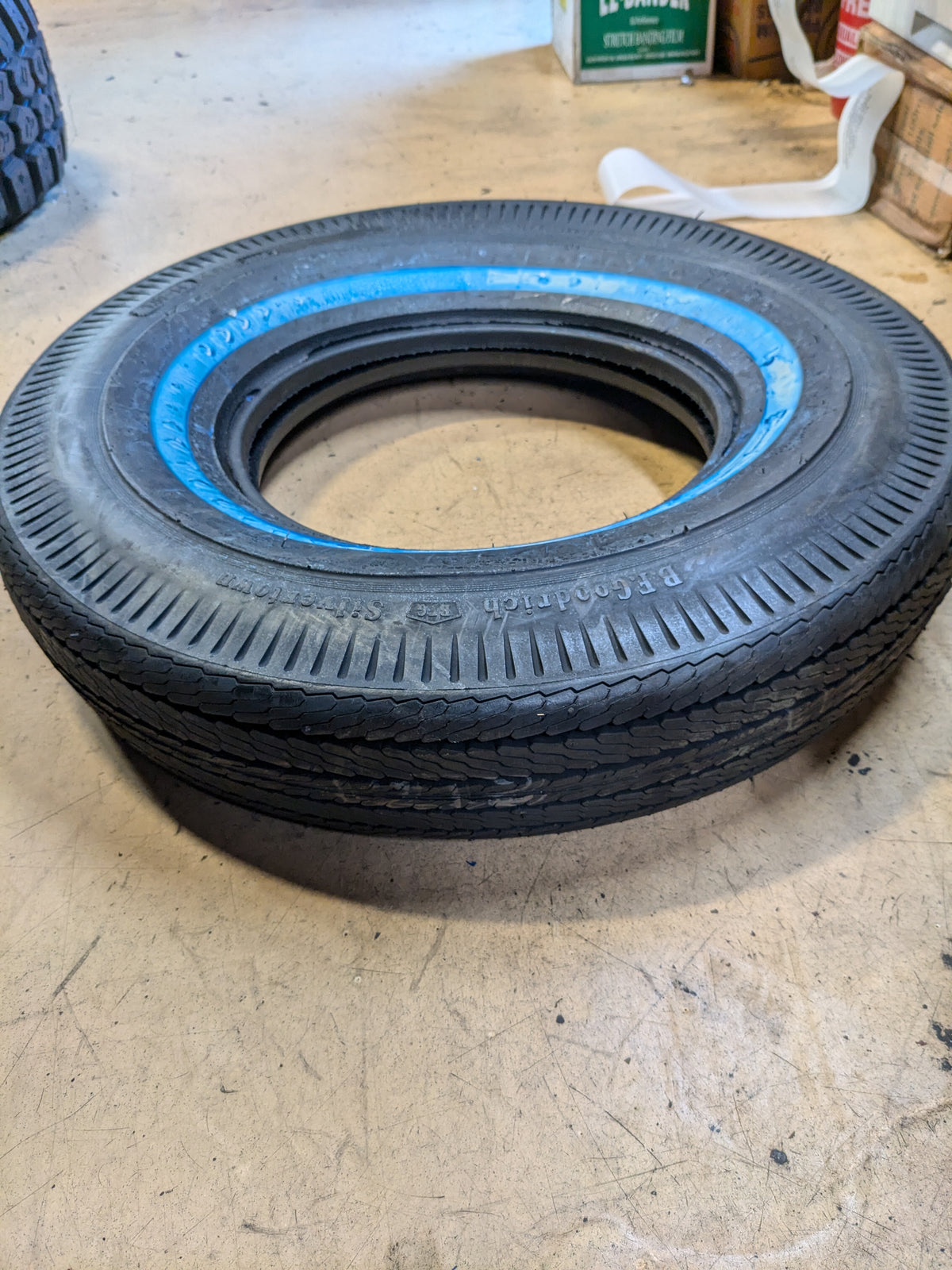 4 BFGOODRICH SILVERTOWN NARROW WHITEWALL 7.50 14 95S 4PLY TIRES 52620