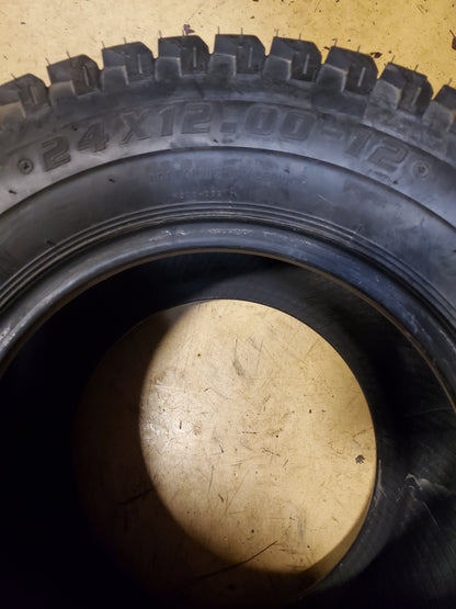KENDA SUPER TURF K500 BSW 24 12 12 4PLY LAWN TIRE 24128TFI