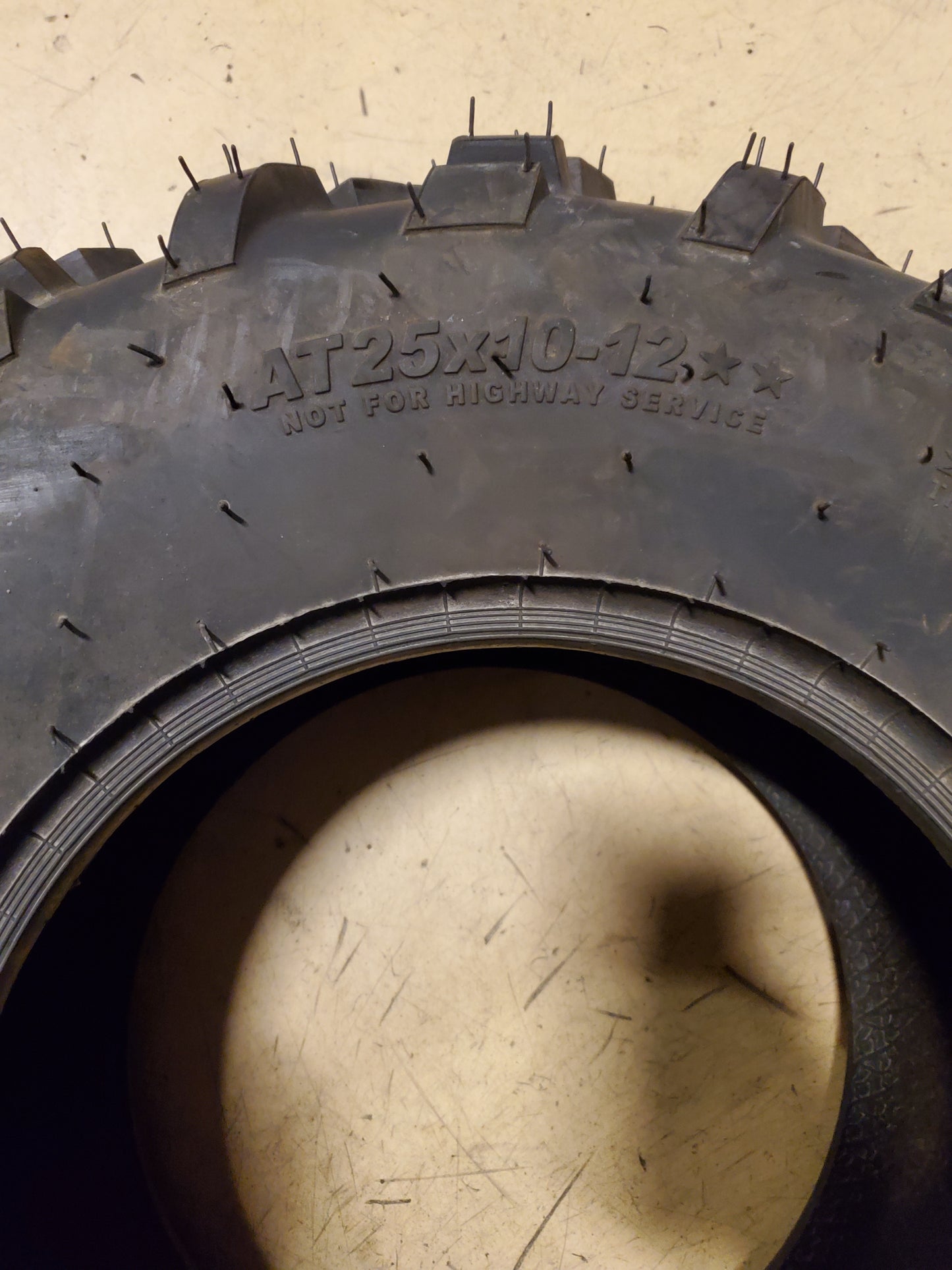 CARLISLE AT489 BSW AT 25 10 12 ATV/UTV TIRE 6P0280
