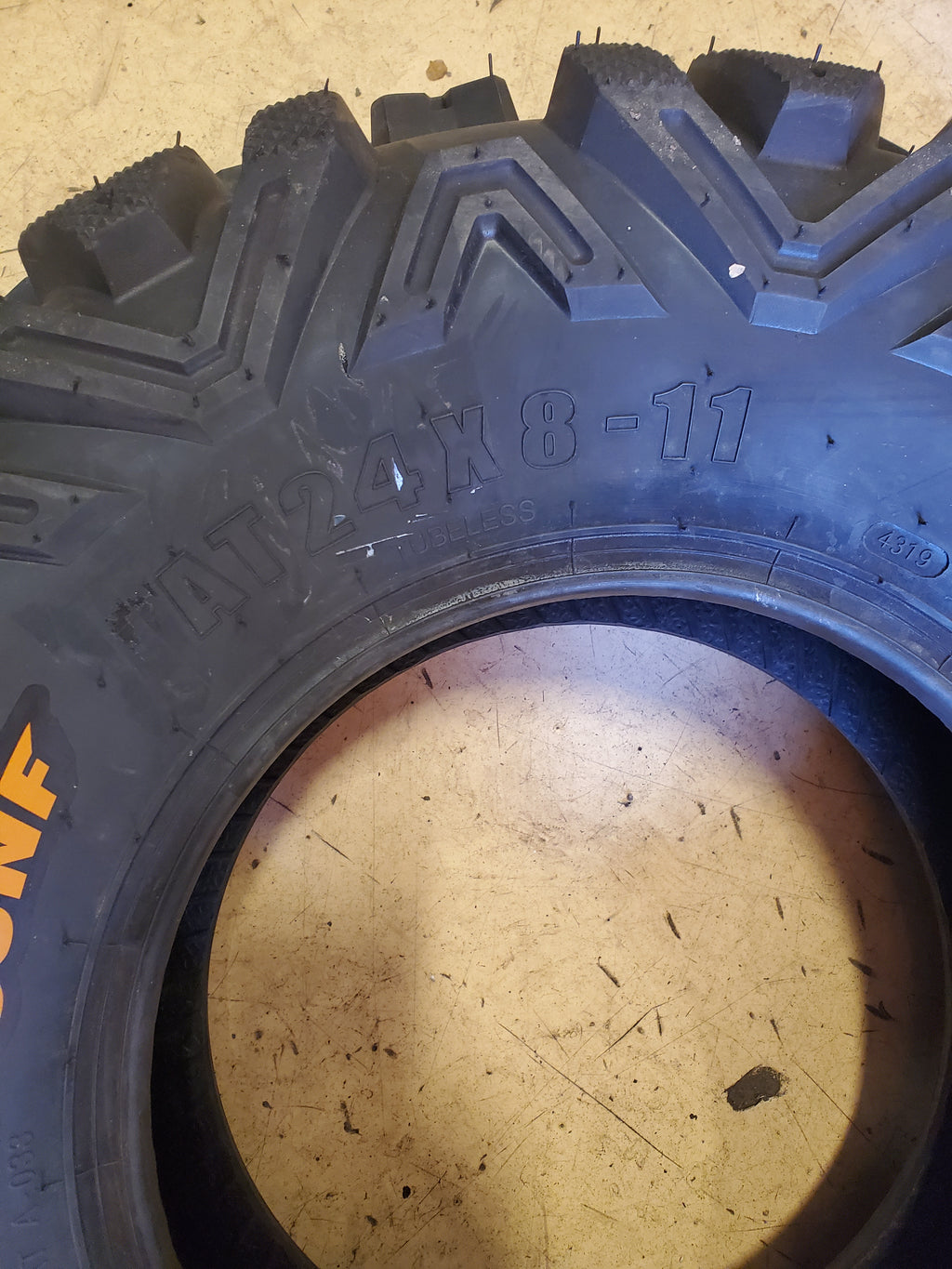 NOS SUNF A033 BSW AT 24 8 11 65J 6PLY ATV/UTV TIRE MSA033240811