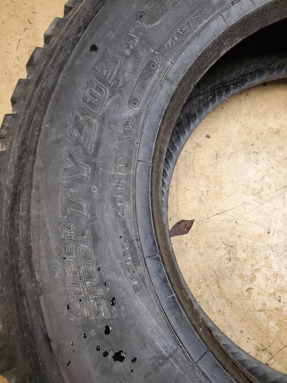 (KSL ONLY) YOKOHAMA SUPER STEEL TY303A BSW  265 70 19.5 140/138M 14PLY DRIVE TIRE 140130365
