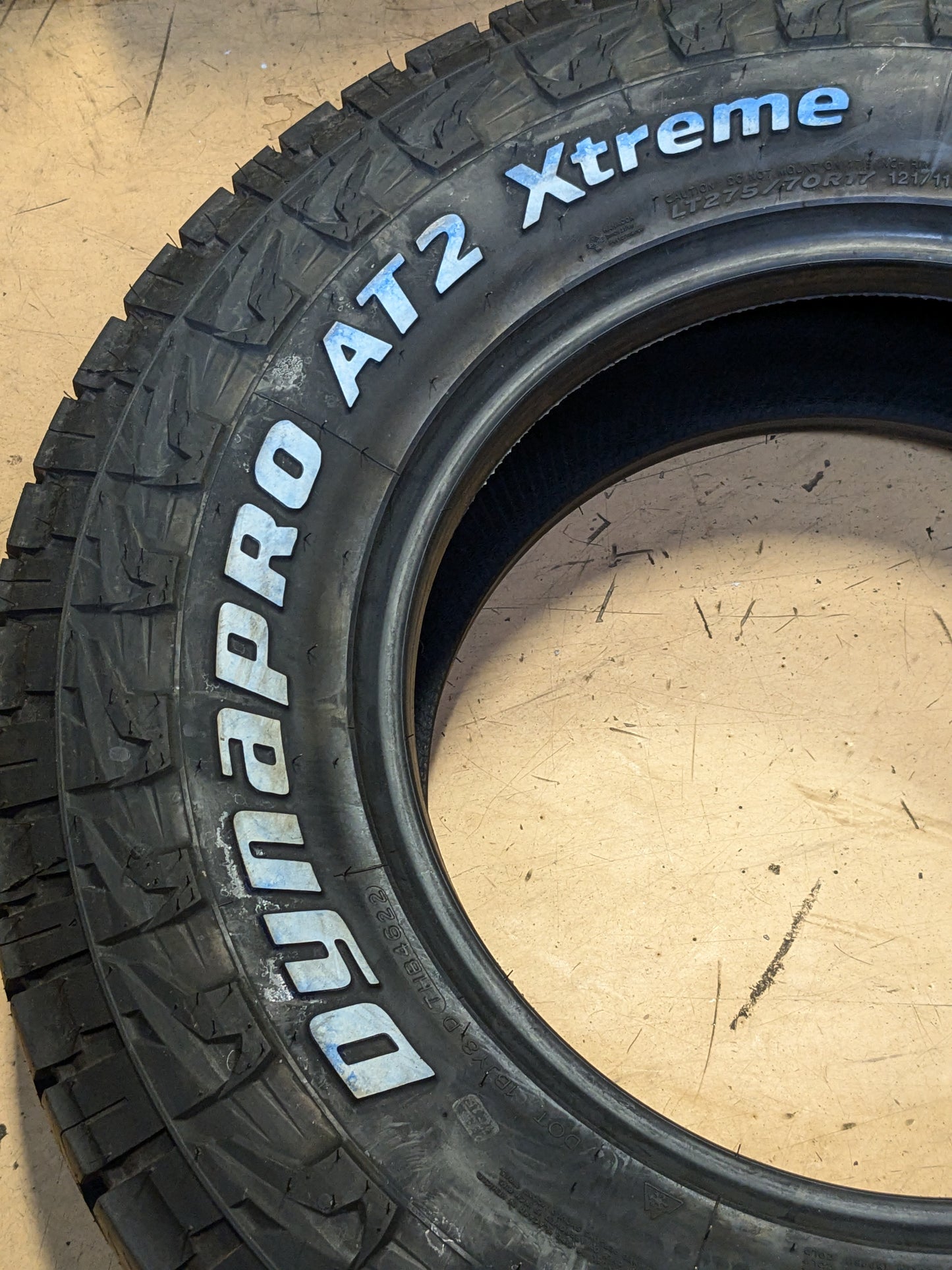HANKOOK DYNAPRO AT2 WL LT 275 70 17 121/118S LRE 10 PLY ALL TERRAIN TIRE 2021650