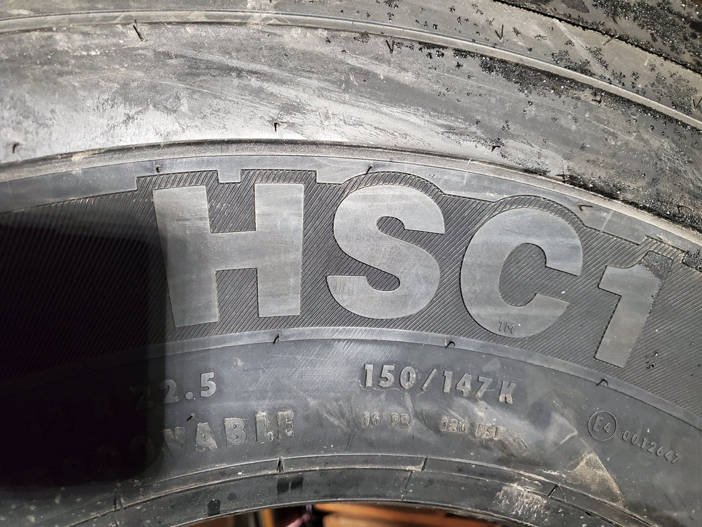 NOS CONTINENTAL CONTI HSC1 BSW LT 12 22.5 150/147K 16PLY ALL POSITION TIRE 5652460000