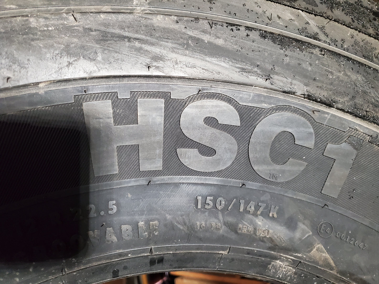 NOS CONTINENTAL CONTI HSC1 BSW LT 12 22.5 150/147K 16PLY COMMERCIAL TIRE 5652440000