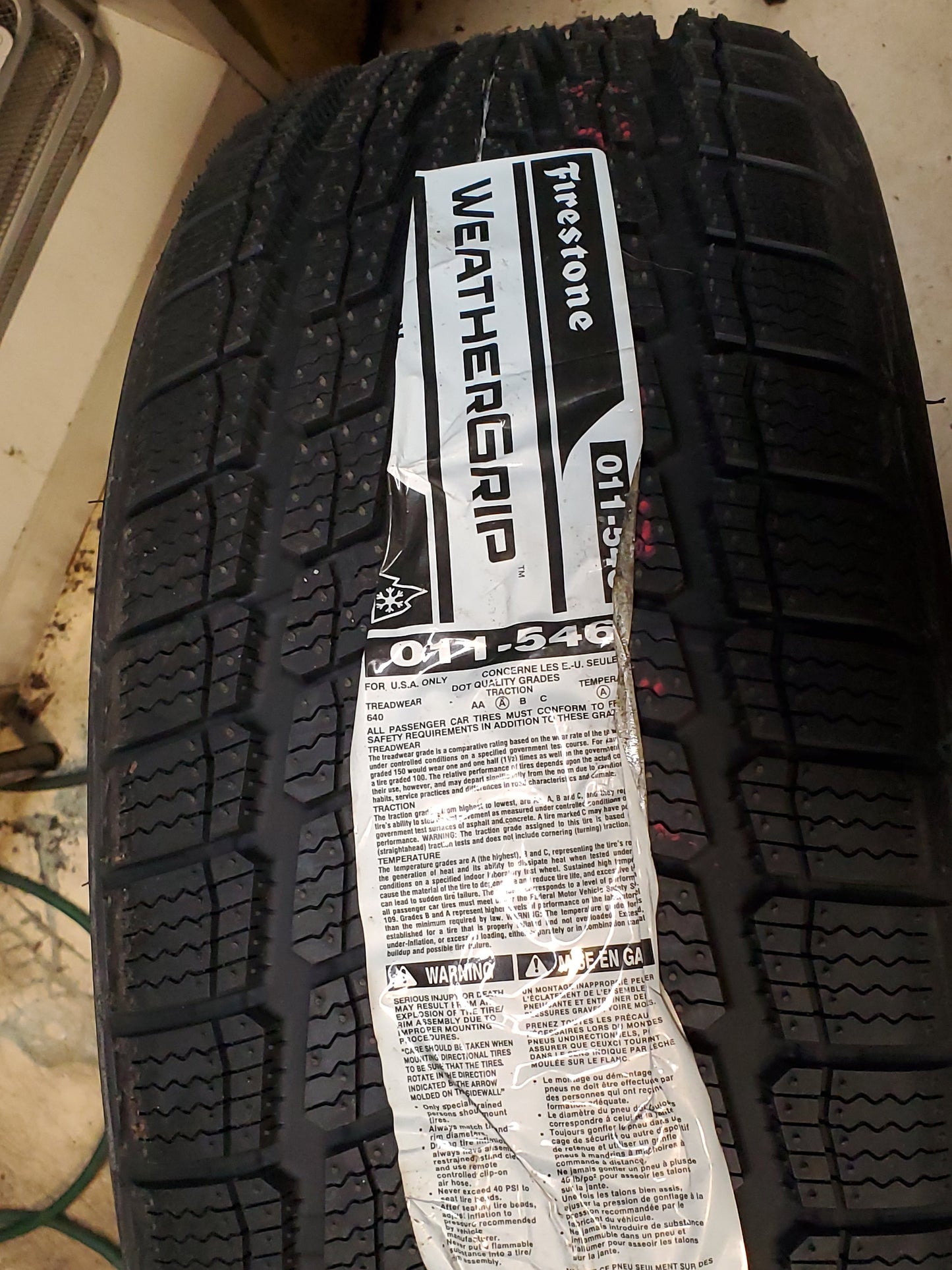 2 FIRESTONE WEATHERGRIP BSW P 225 55 17 97V ALL SEASON TIRE 011546