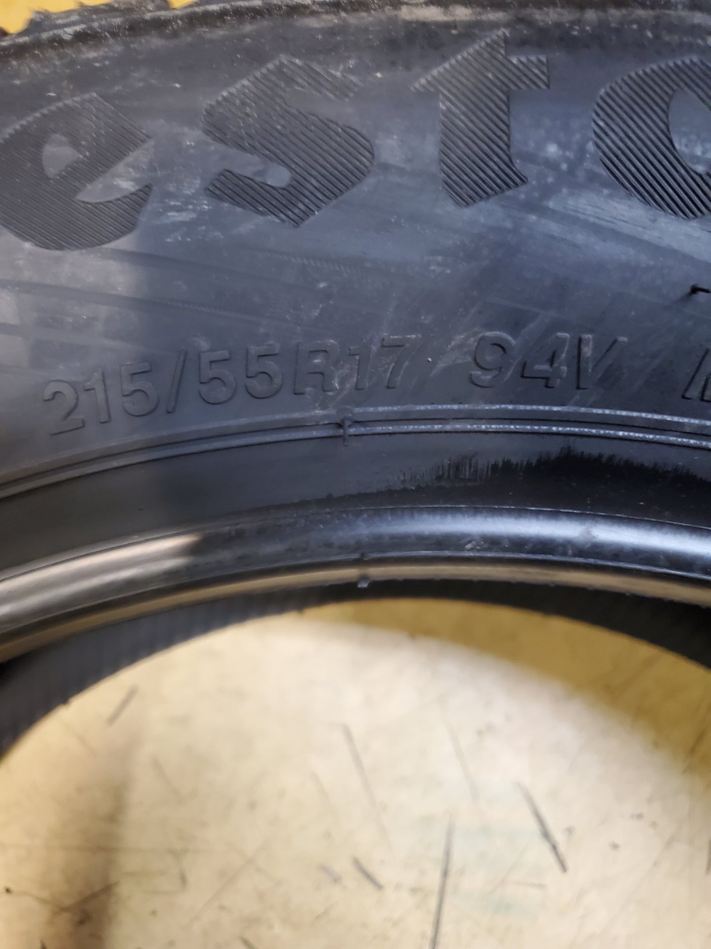4 FIRESTONE WEATHERGRIP BSW P 215 55 17 94V ALL WEATHER TIRE 011534