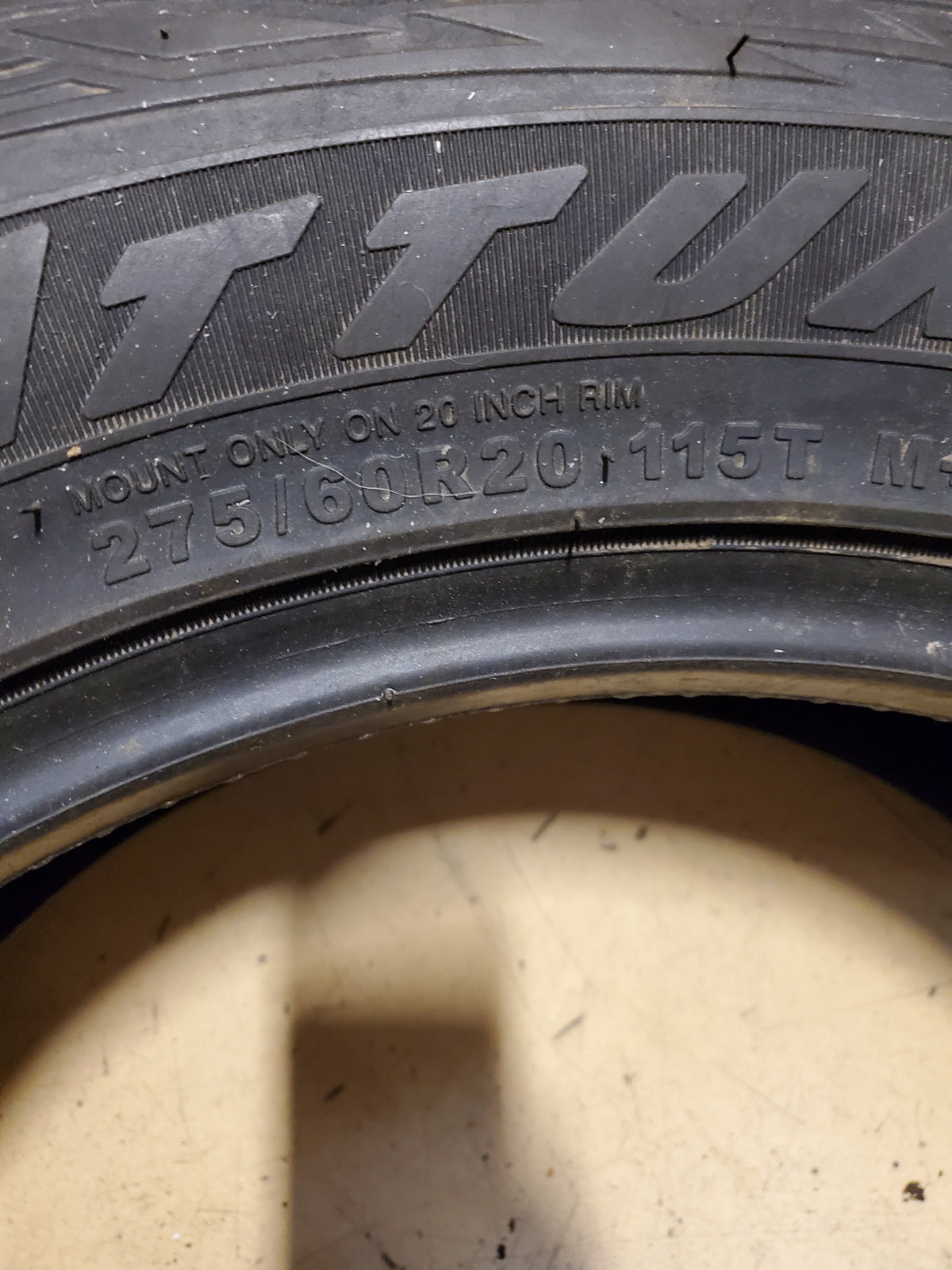 ATTURO TRAIL BLADE A/T BSW P 275 60 20 115T ALL TERRAIN TIRE 16025