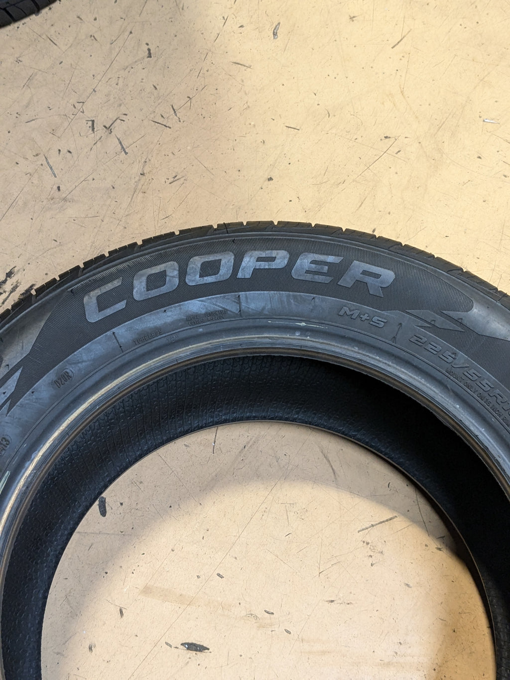 NEW OLD STOCK COOPER CS3 TOURING P 225 55 16 95V SL ALL SEASON TIRE 90000019361