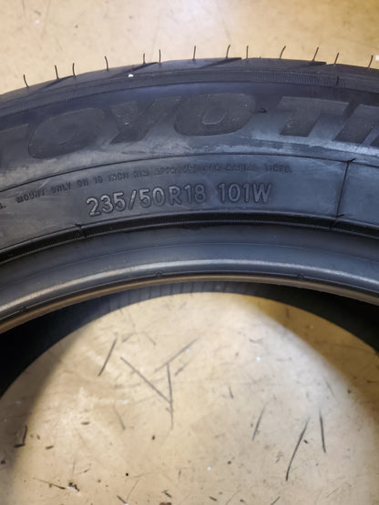 TOYO CELSIUS SPORT BSW P 235 50 18 101W XL ALL WEATHER TIRE 127590