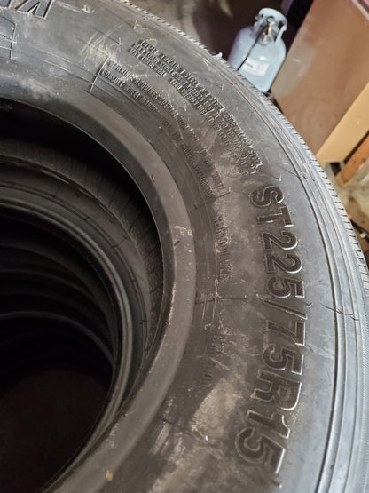 FREEDOM HAULER DUTYMAX BSW LT 225 75 15 124/121L 14PLY TRAILER TIRE FHST13A