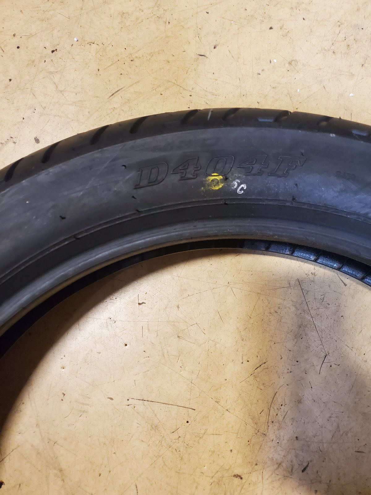 DUNLOP D404 BSW 120 90 18 65H FRONT MOTORCYCLE TIRE 45605957